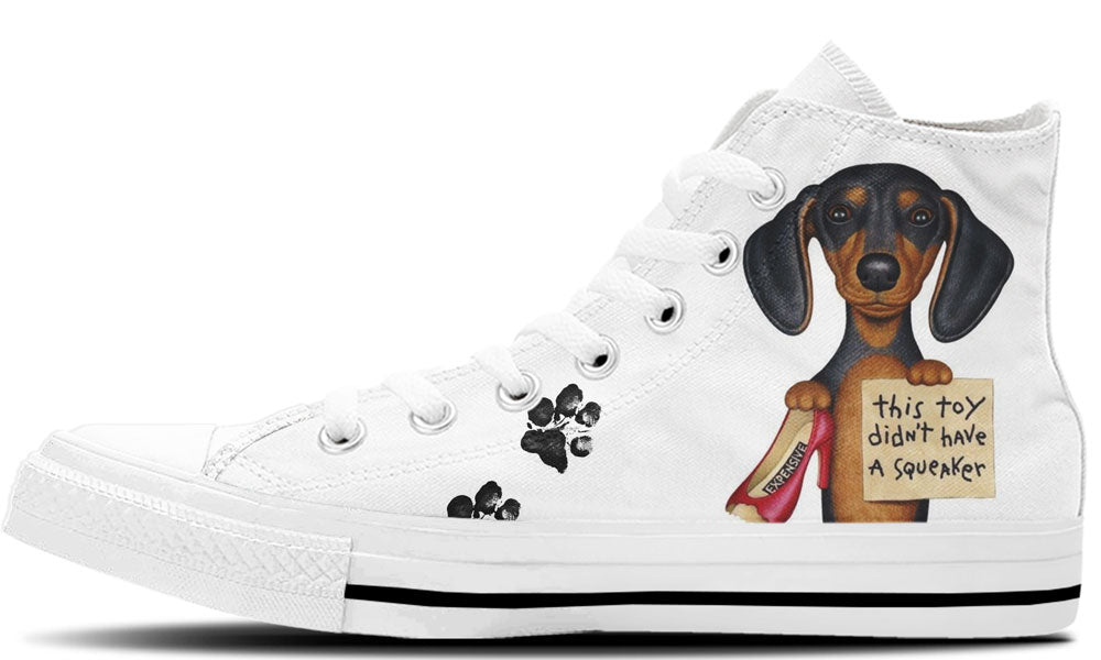 Naughty Dachshund - CustomKiks Shoes