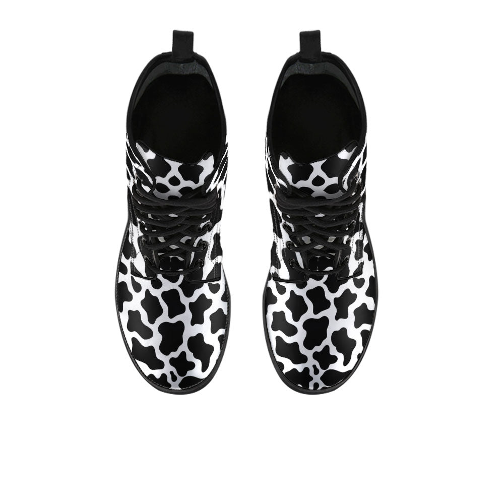 Farm Chicken Pattern Print Men Women Leather Boots main image 1