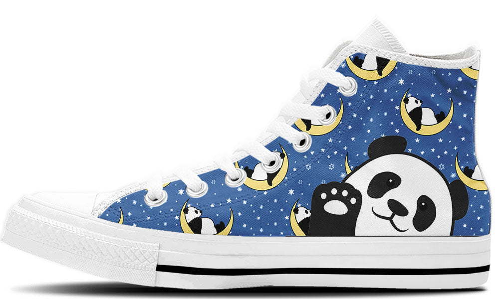Panda Dreams Doodle High Tops