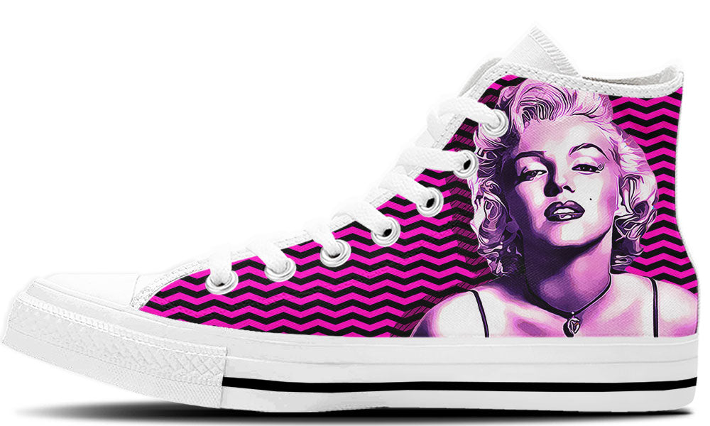 Marilyn Monroe Sneakers: Film Icon High Top Sneakers