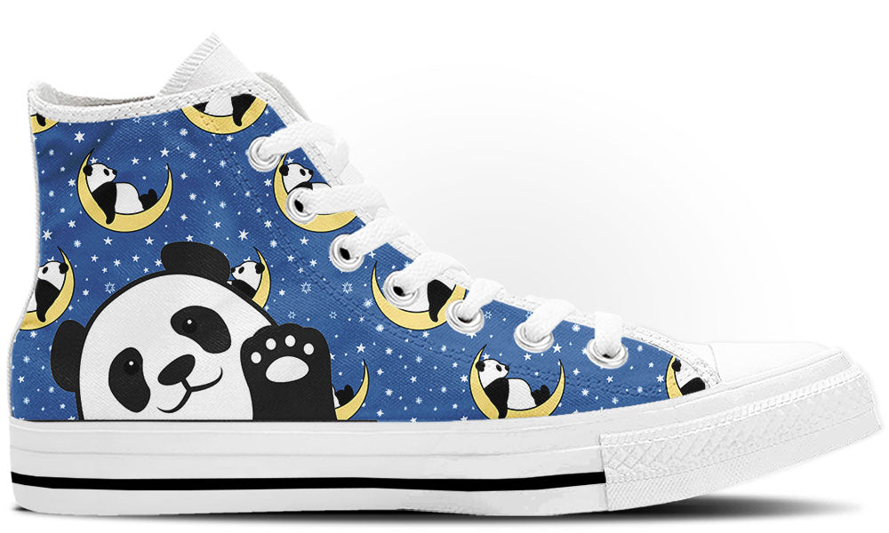 Panda Dreams Doodle High Tops