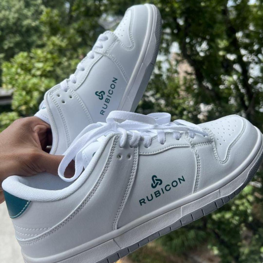 Rubicon custom branded sneakers created for a corporate employee program