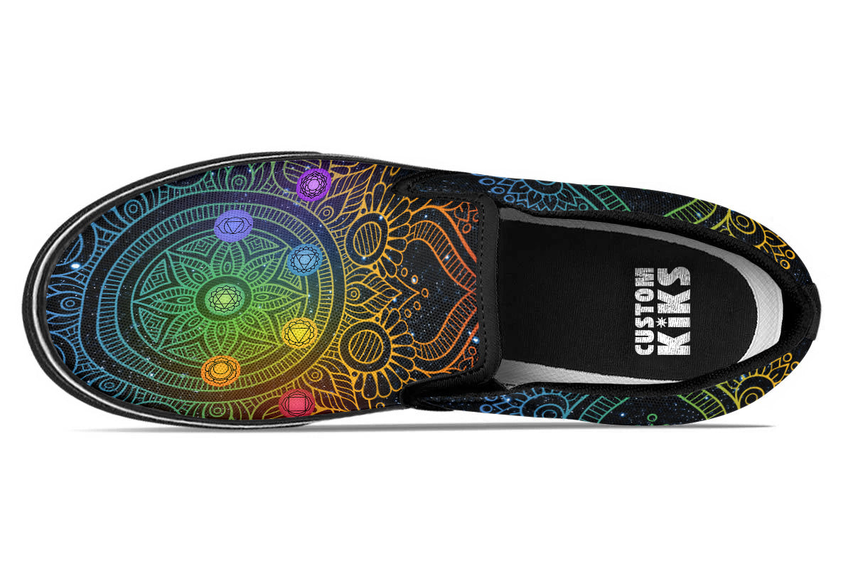Mandala Chakra Slip Ons