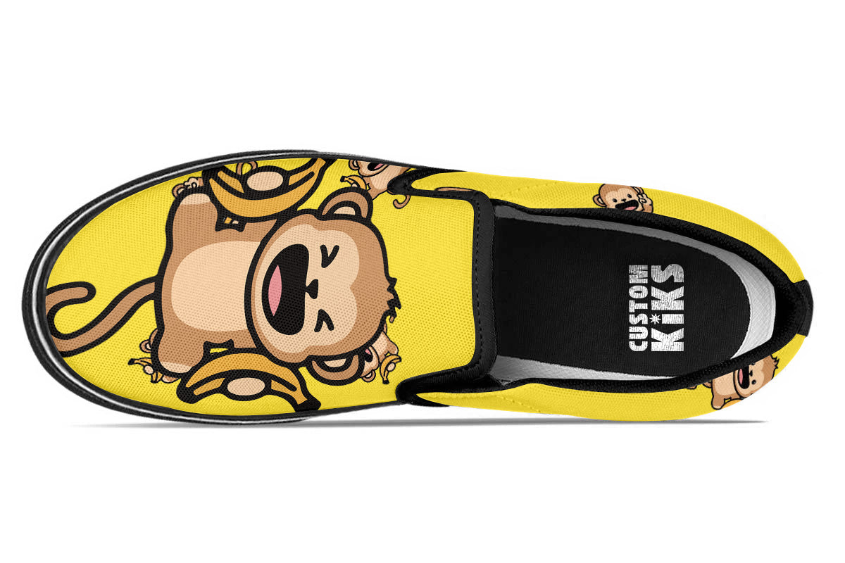 Monkey Doodle Slip Ons