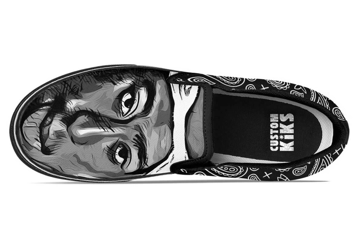 Tupac Shakur Slip Ons