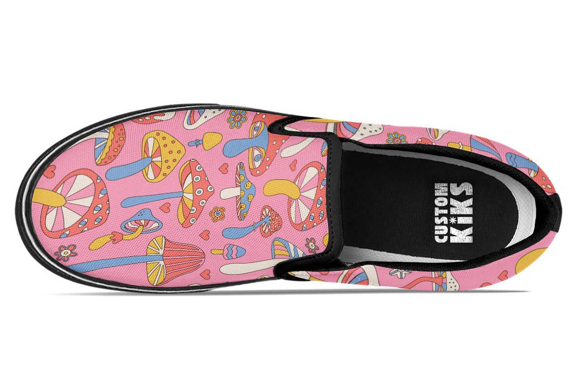 FUNKY MUSHROOMS SLIP ONS