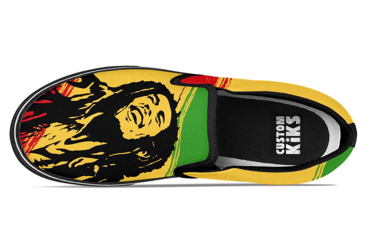 Bob Marley Slip Ons