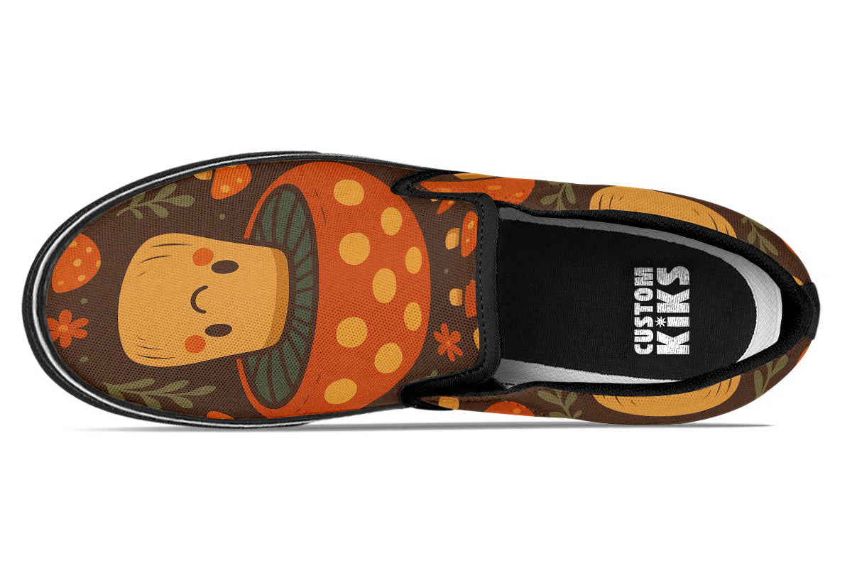 SMILING TOADSTOOL SLIP ONS