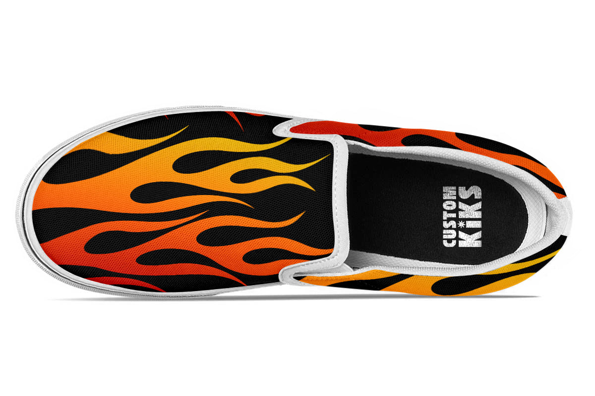 FLAMES SLIP ONS
