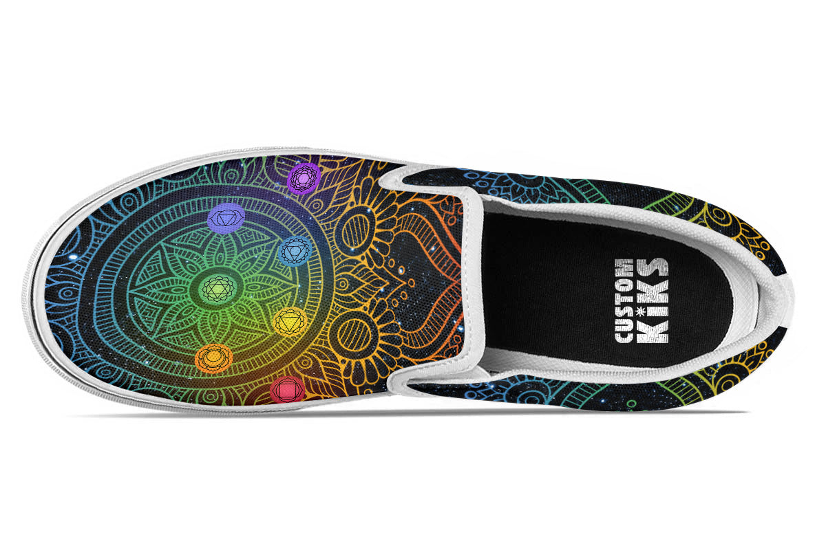 Mandala Chakra Slip Ons