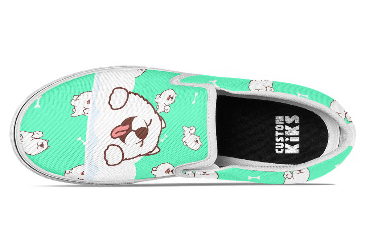 Samoyed Doodle Slip Ons
