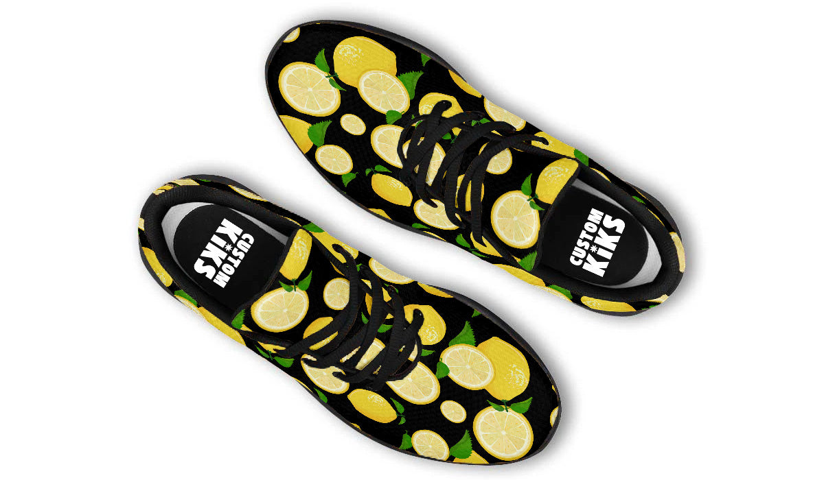 Lemon Sneakers: Lemon Pattern Sport Shoes
