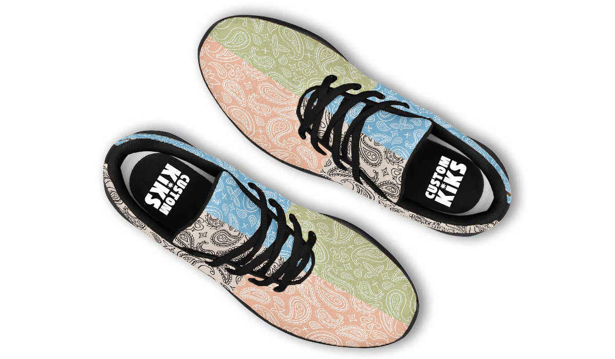 MIXED PASTEL PAISLEY SHOES