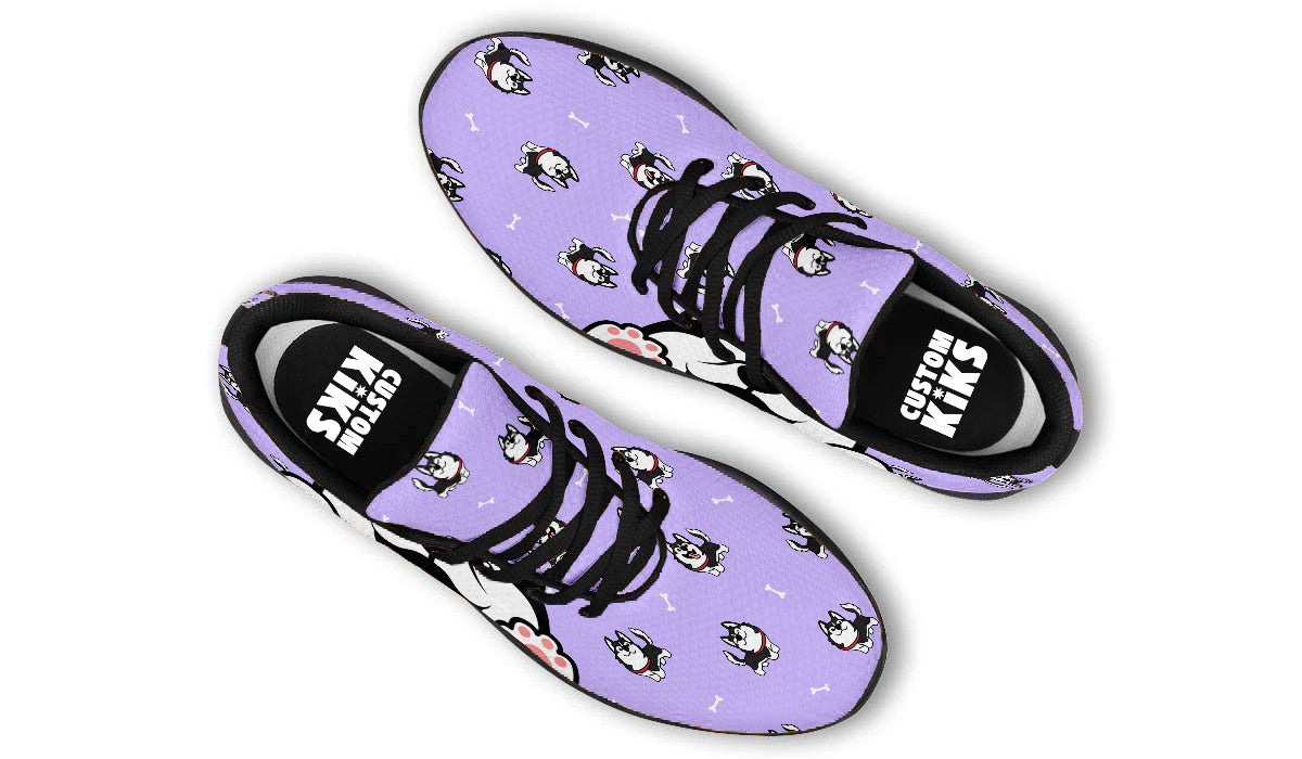 Siberian Husky Doodle Shoes
