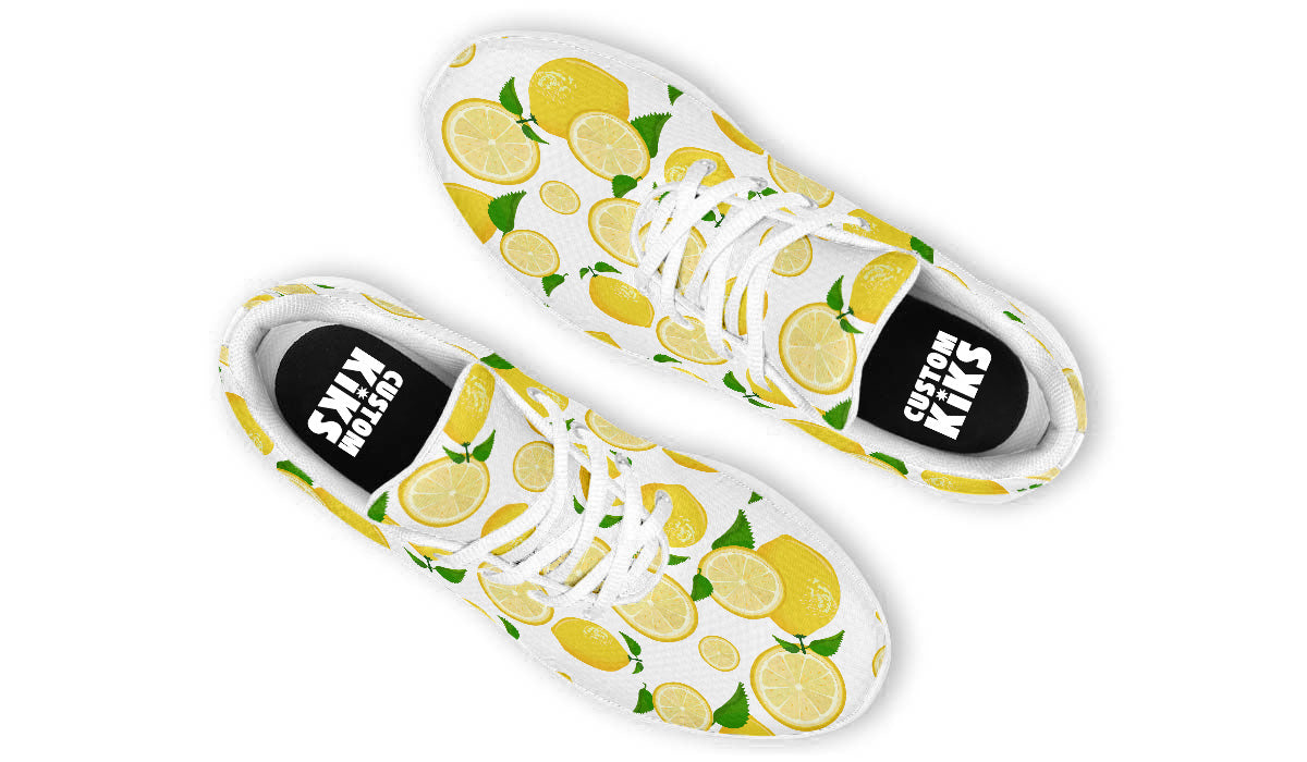 Lemon Sneakers: Lemon Pattern Sport Shoes