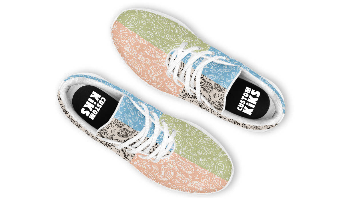 MIXED PASTEL PAISLEY SHOES