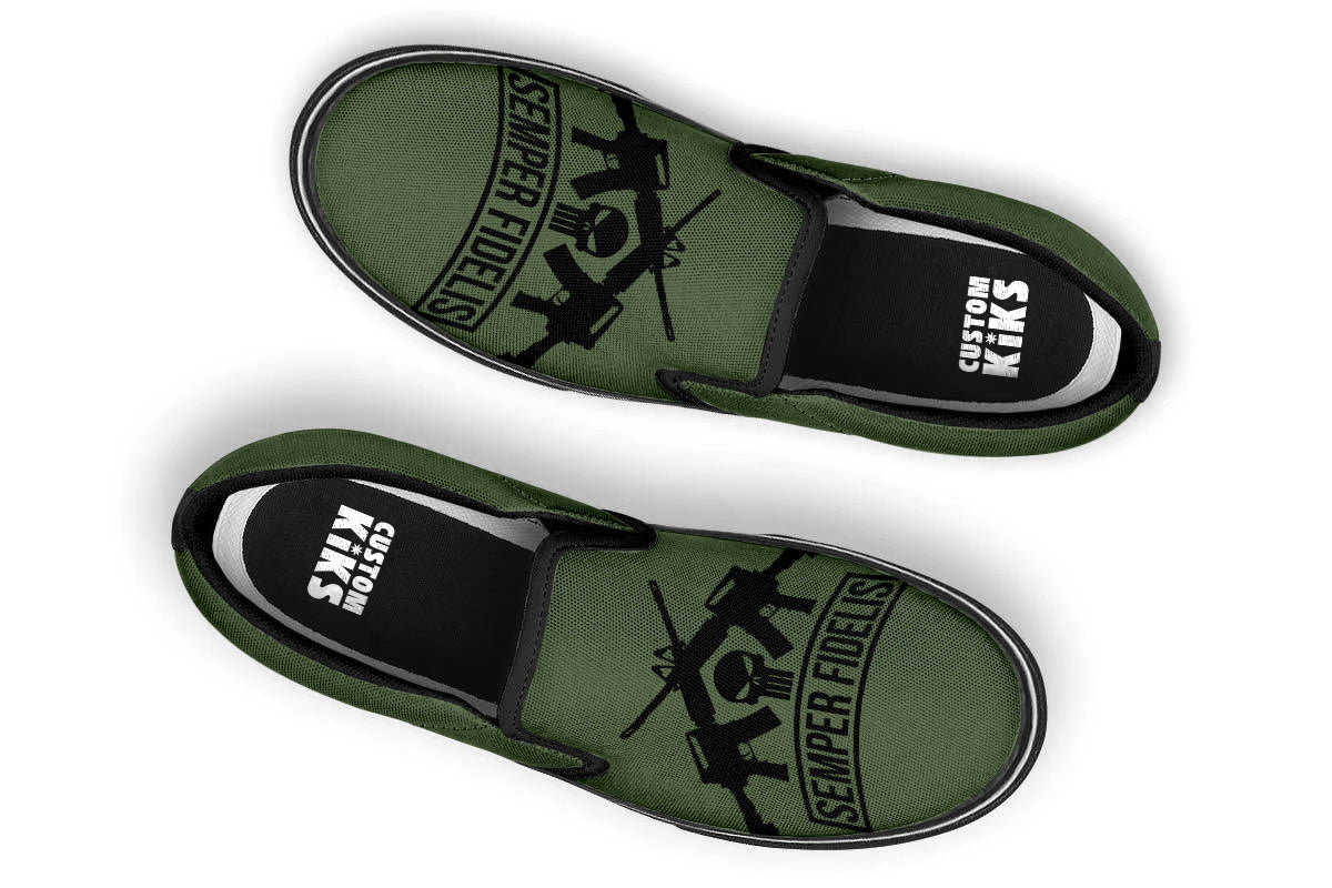 US MARINES SLIP ONS