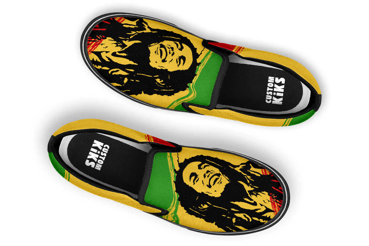 Bob Marley Slip Ons