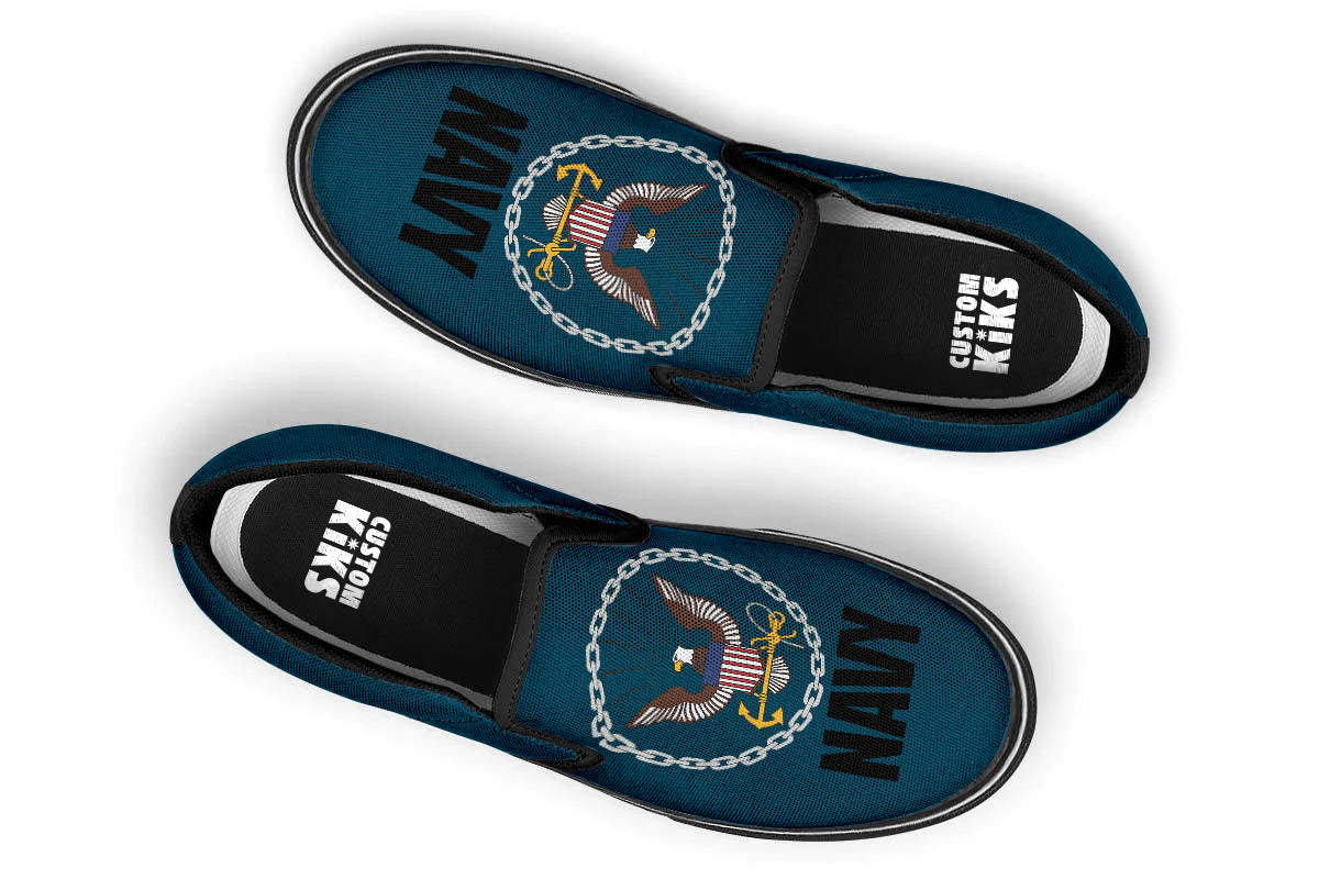 US NAVY SLIP ONS