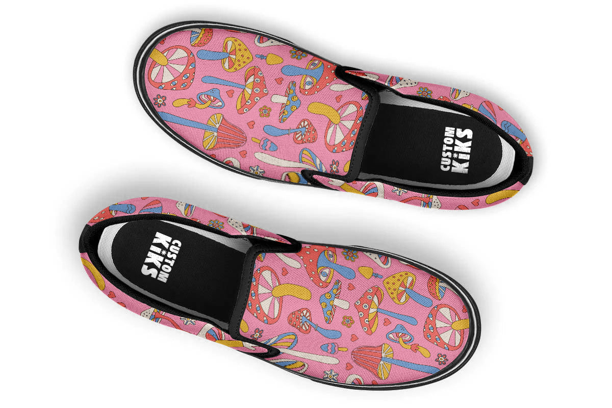 FUNKY MUSHROOMS SLIP ONS