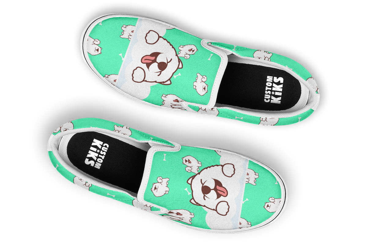 Samoyed Doodle Slip Ons