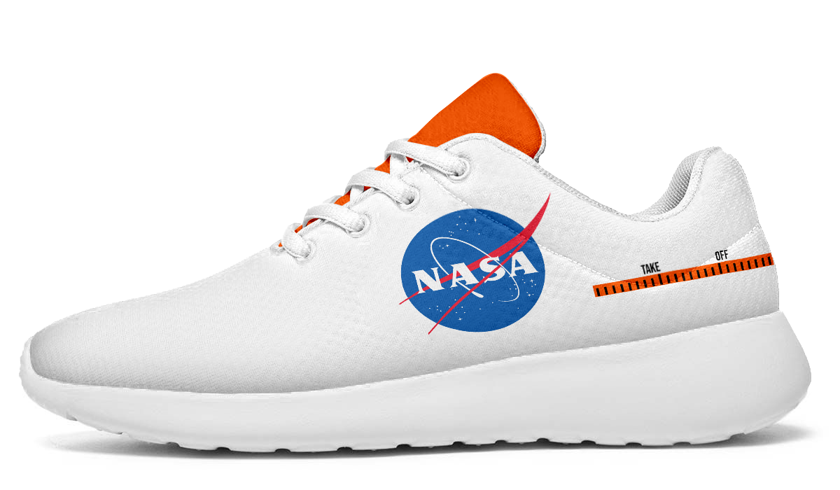 NASA Sneakers: NASA Logo Pattern Sport Shoes