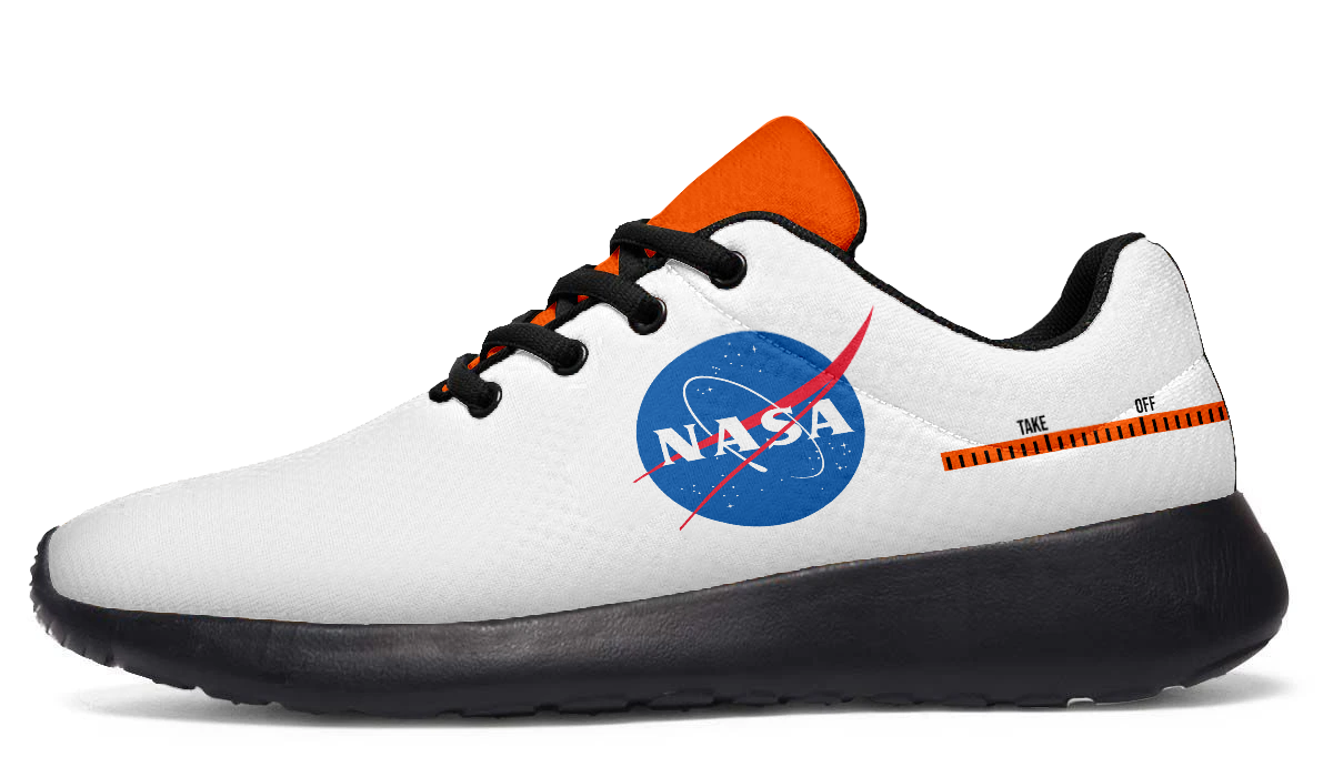 NASA Sneakers: NASA Logo Pattern Sport Shoes