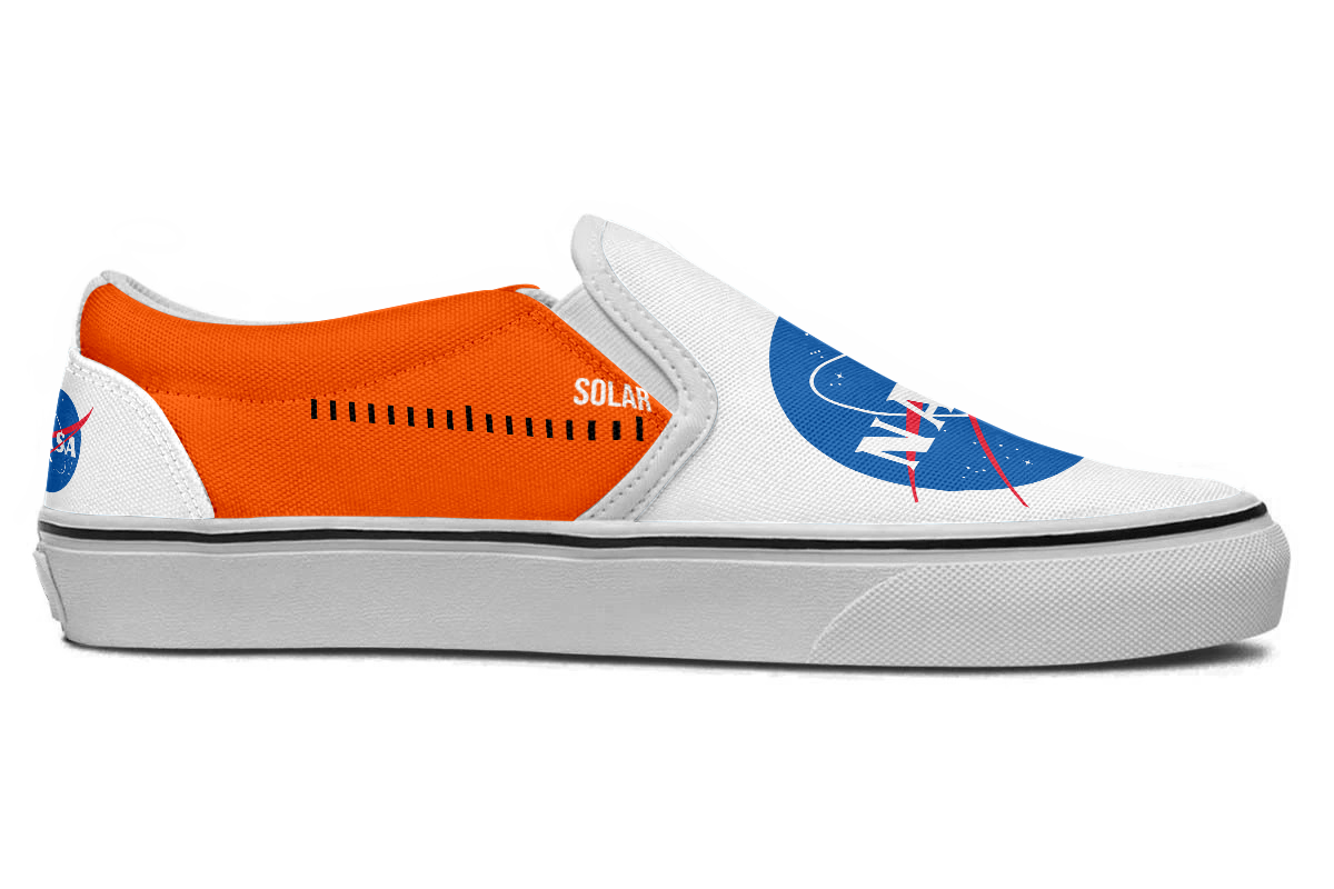 NASA Sneakers: NASA Logo Slip On Sneakers