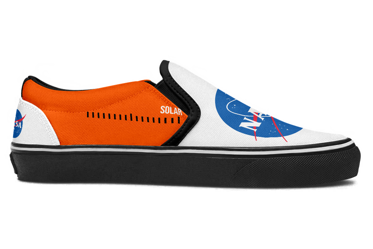 NASA Sneakers: NASA Logo Slip On Sneakers