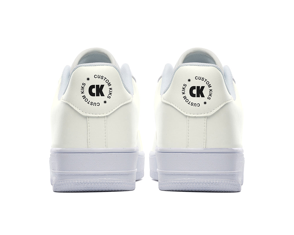 Ivory Sneakers: Solid Ivory Court Sneakers
