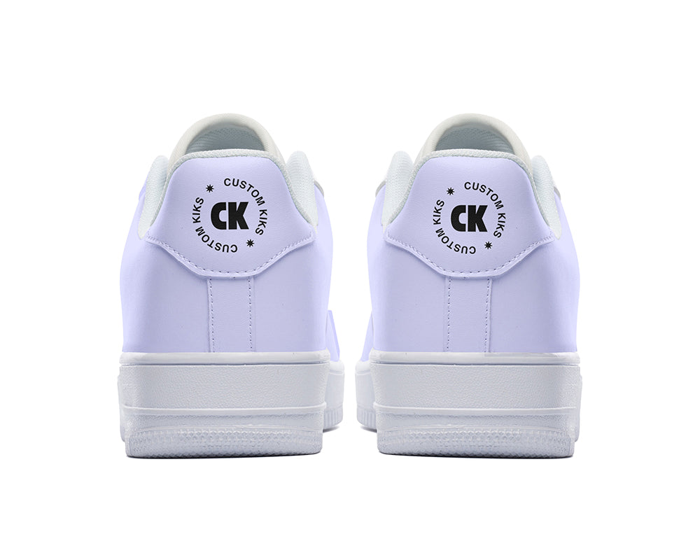 Lavender Sneakers: Solid Lavender Court Sneakers