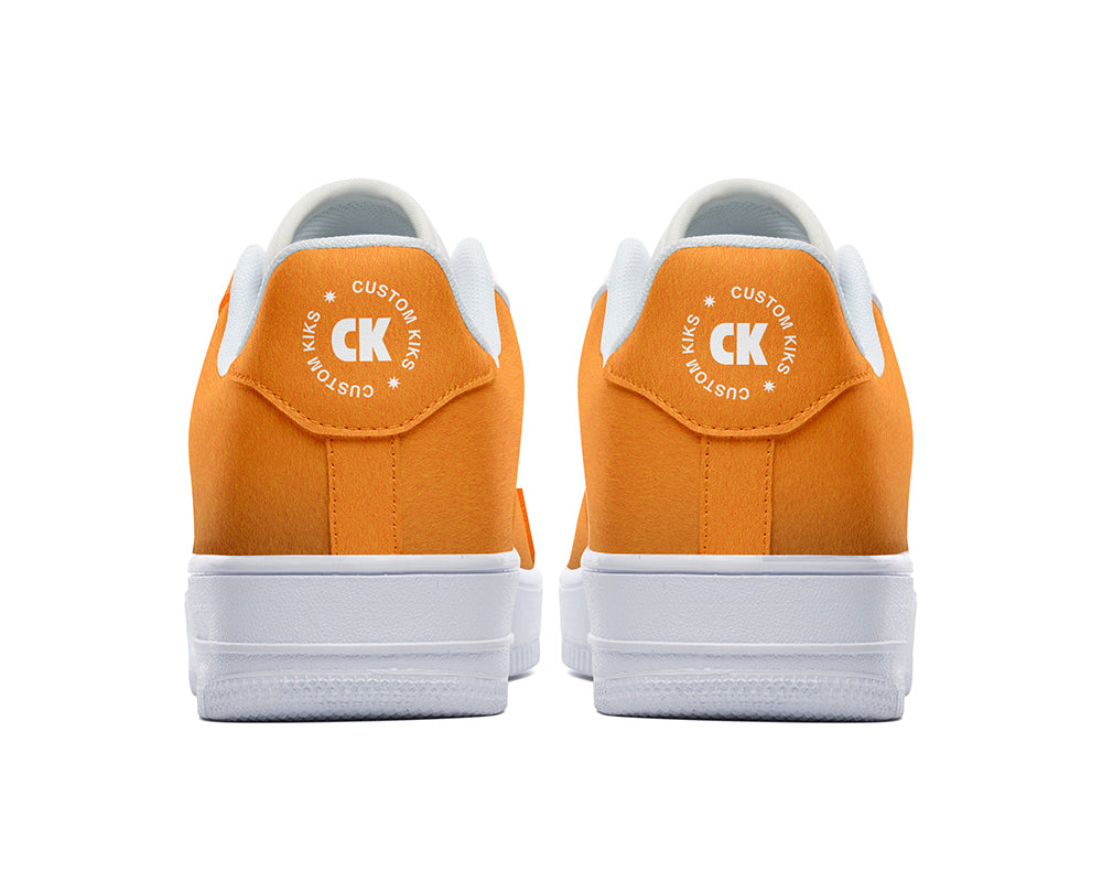 Orange Sneakers: Orange Color Court Sneakers