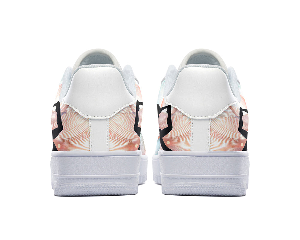 Ballet Sneakers: Ballet Illustration Court Sneakers
