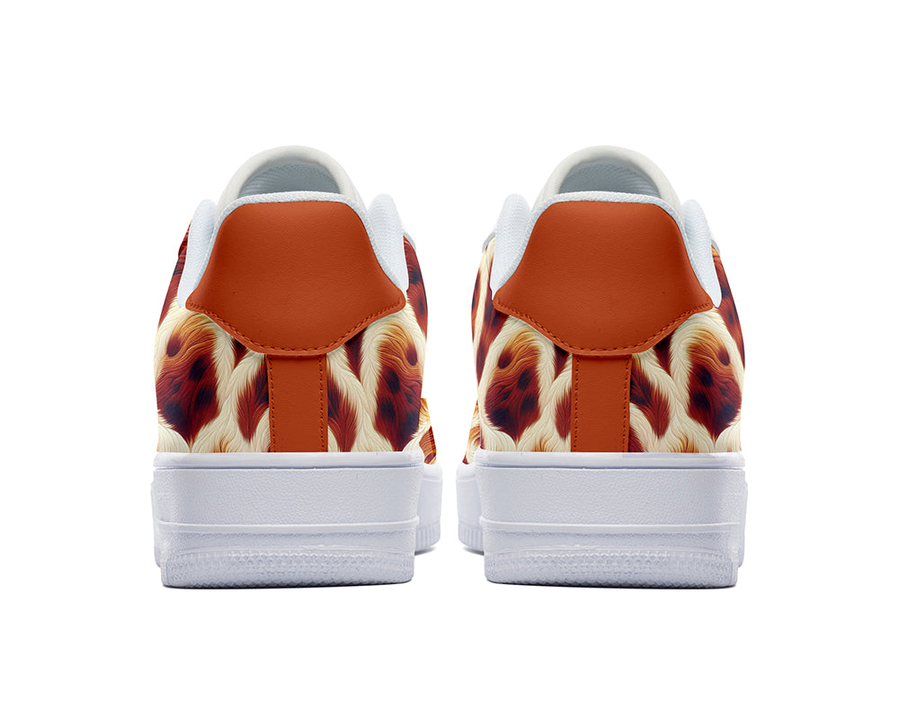 Giraffe Print Sneakers: Safari Animal Pattern Court Sneakers