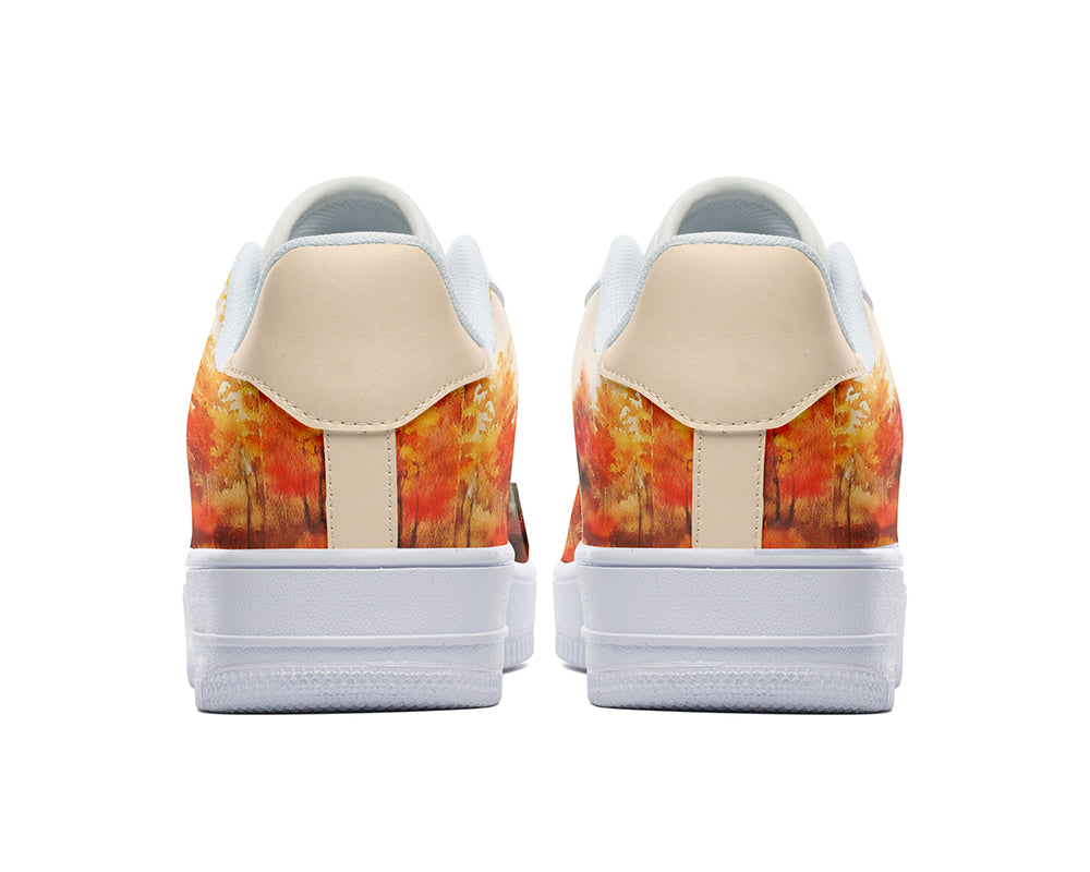 Fall Sneakers: Fall Illustration Court Sneakers