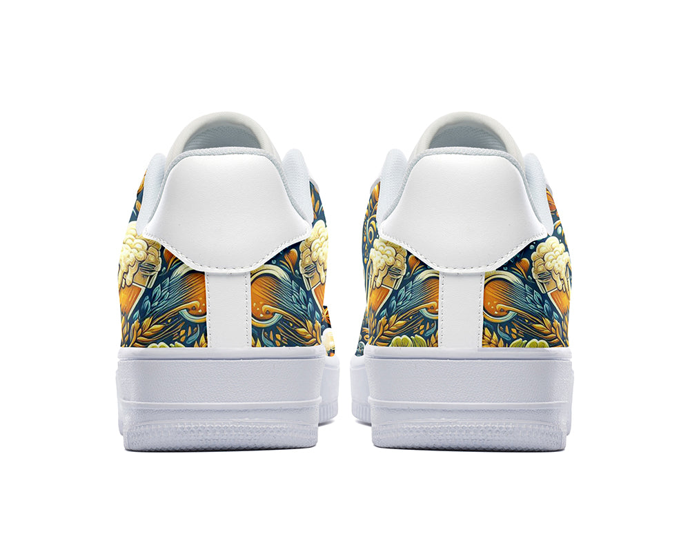 Beer Sneakers: Beer Illustration Court Sneakers