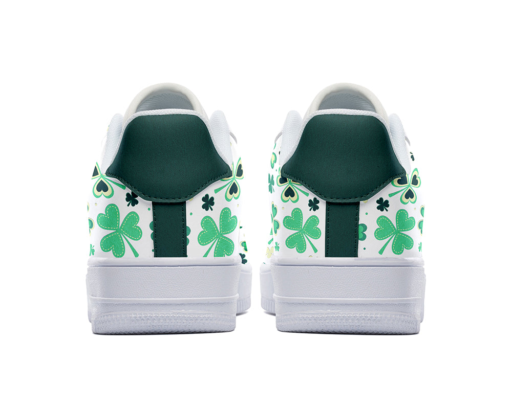 Saint Patrick Sneakers: Lucky Clover Court Sneakers