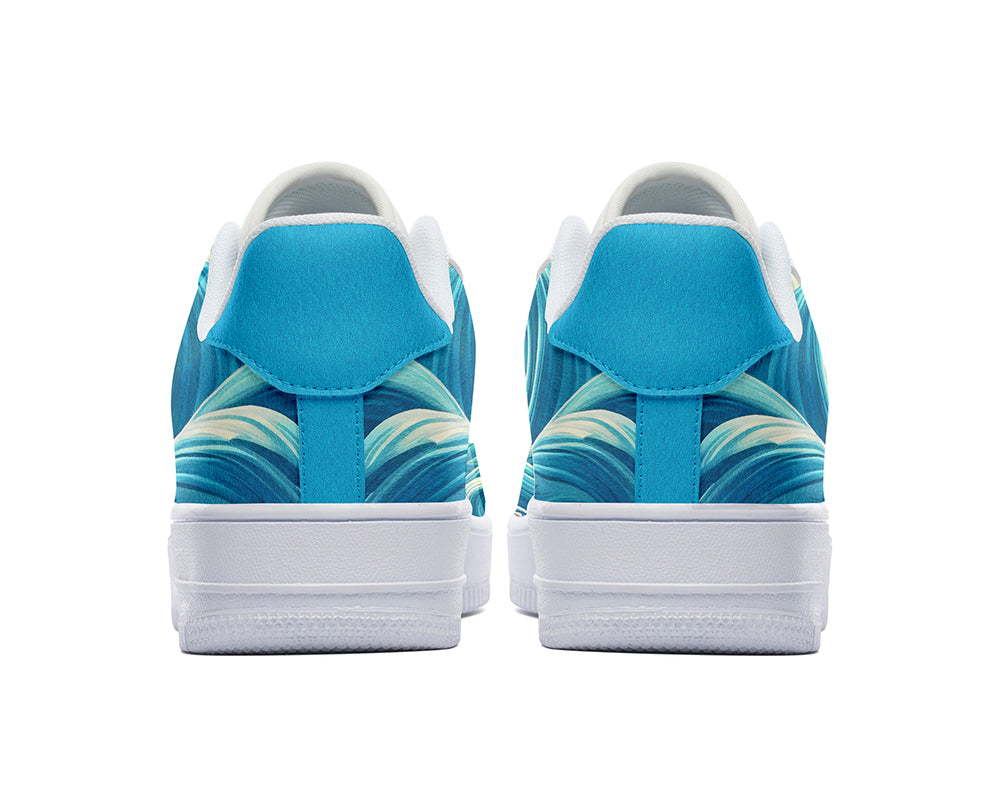 Dolphin Sneakers: Dolphin Illustration Court Sneakers