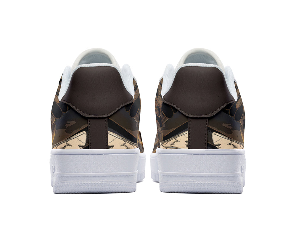 Eagle Sneakers: Bald Eagle Illustration Court Sneakers