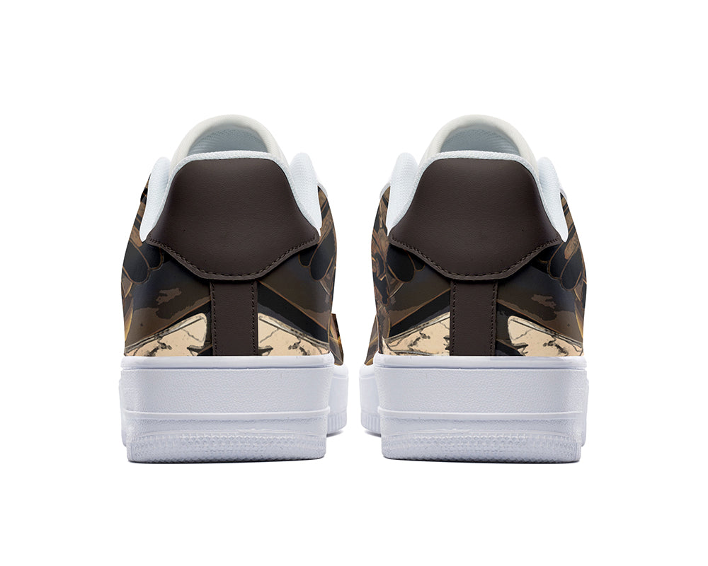 Eagle Sneakers: Bald Eagle Illustration Court Sneakers