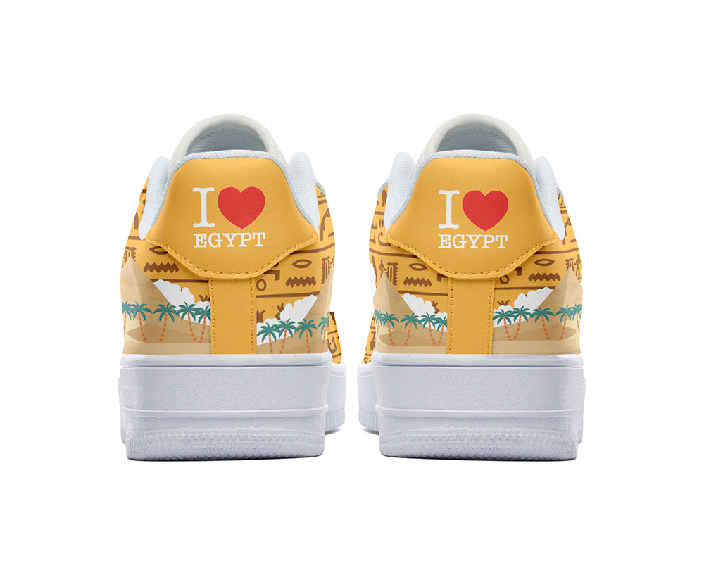 Egypt Sneakers: Pyramids Desert Court Sneakers