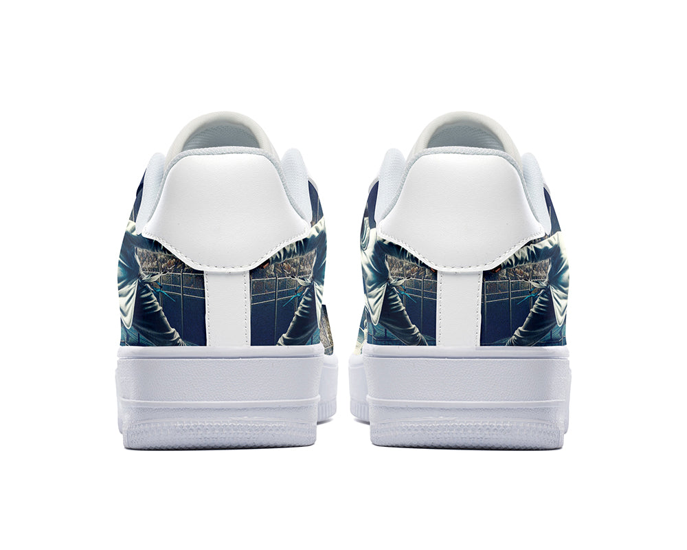 Fencing Sneakers: Fencer Illustration Court Sneakers