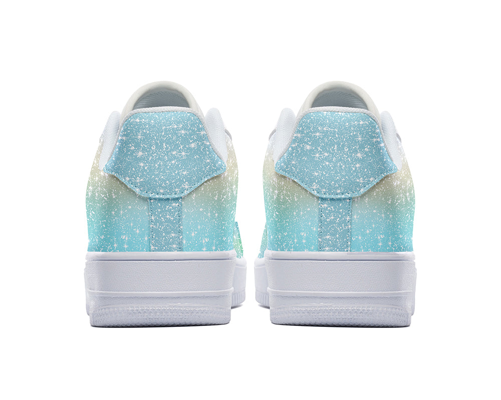 Glitter Sneakers: Glitter Pattern Court Sneakers