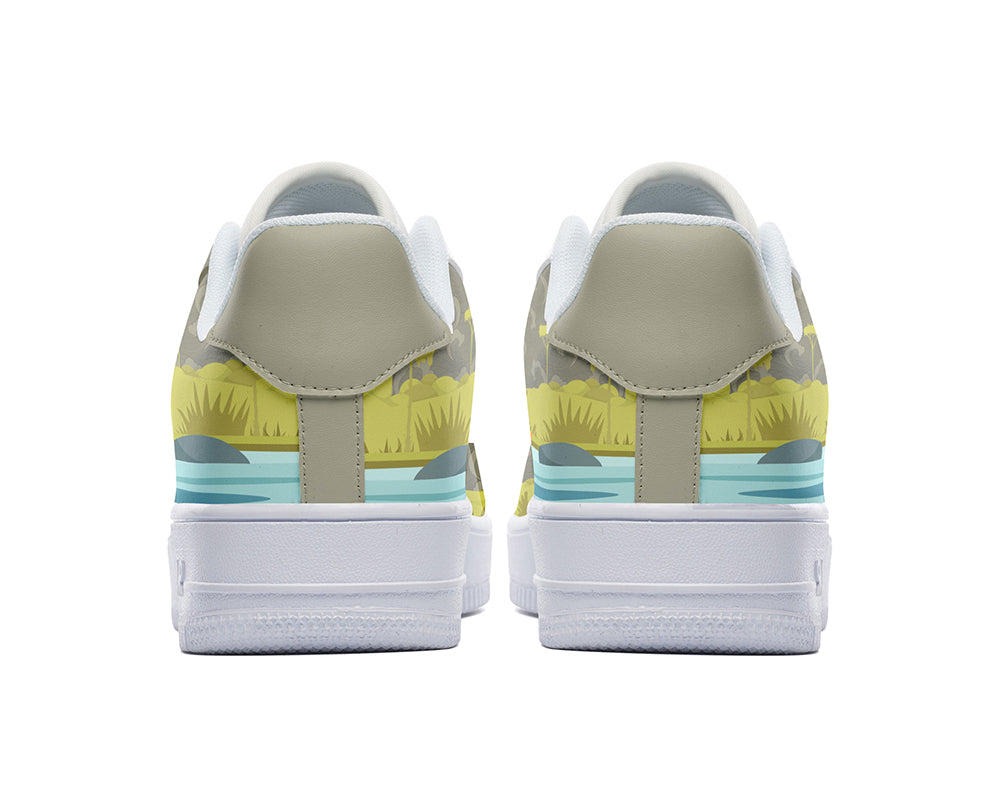 Kayak Sneakers: Kayaking Illustration Court Sneakers