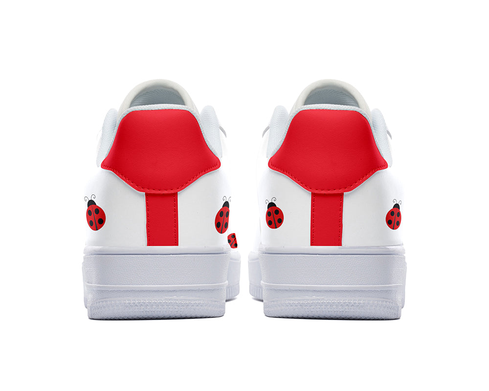 Ladybug Sneakers: Ladybug Pattern Court Sneakers