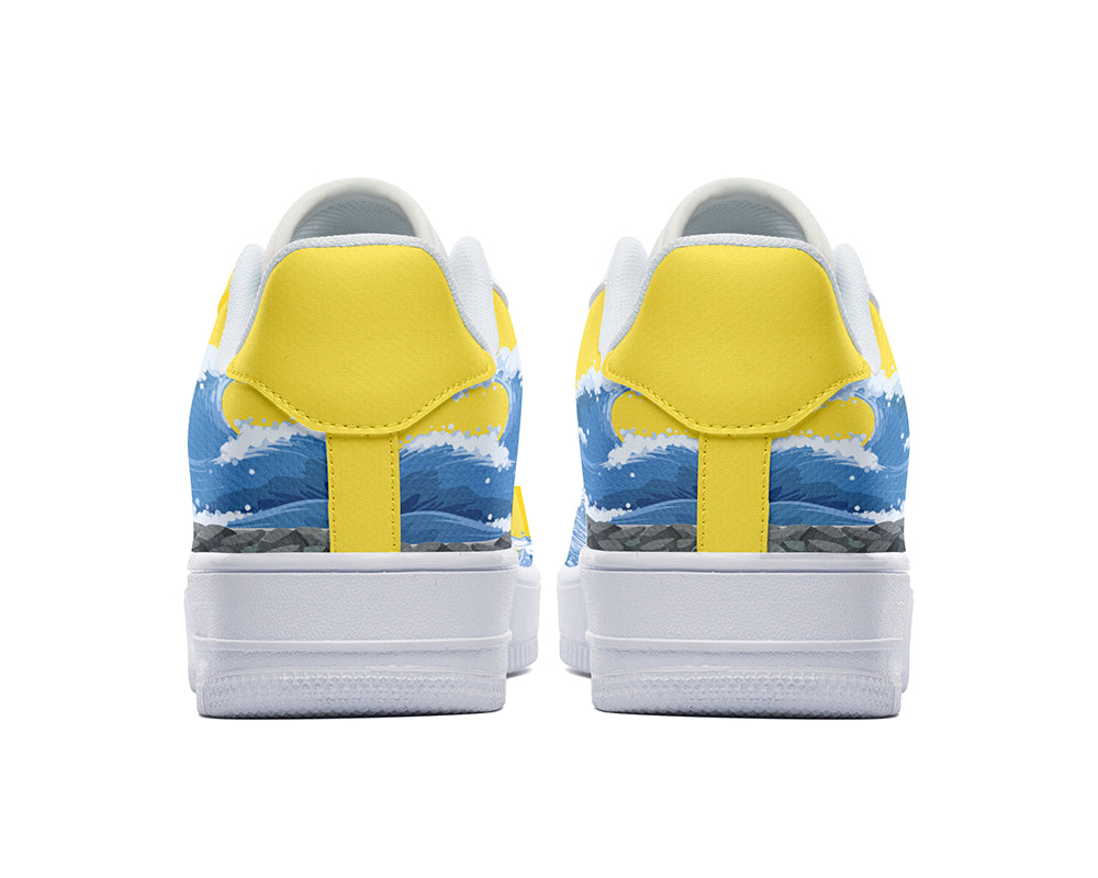 Lighthouse Sneakers: Lighthouse Illustration Court Sneakers