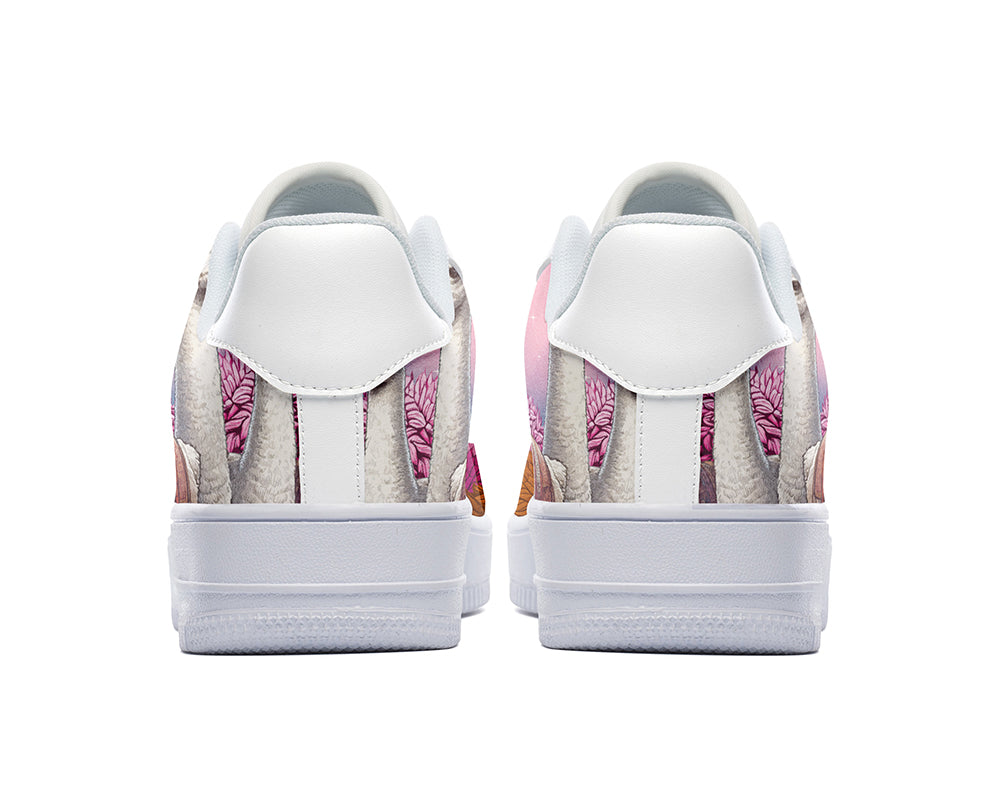 Llama Sneakers: Llama Illustration Court Sneakers