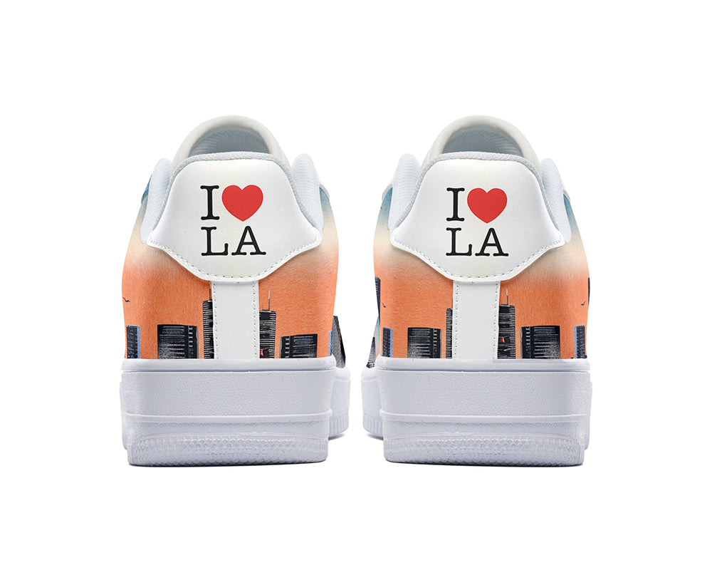 Los Angeles Sneakers: Los Angeles City Illustration Court Sneakers