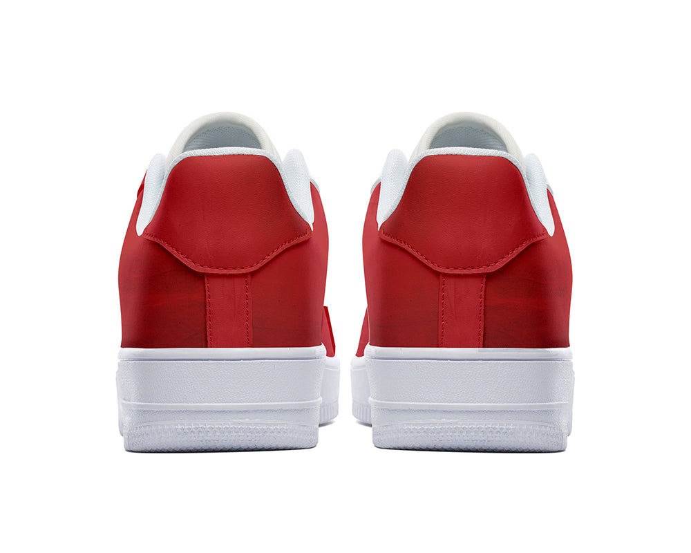 Moroccan Flag Sneakers: Moroccan Flag Pattern Court Sneakers