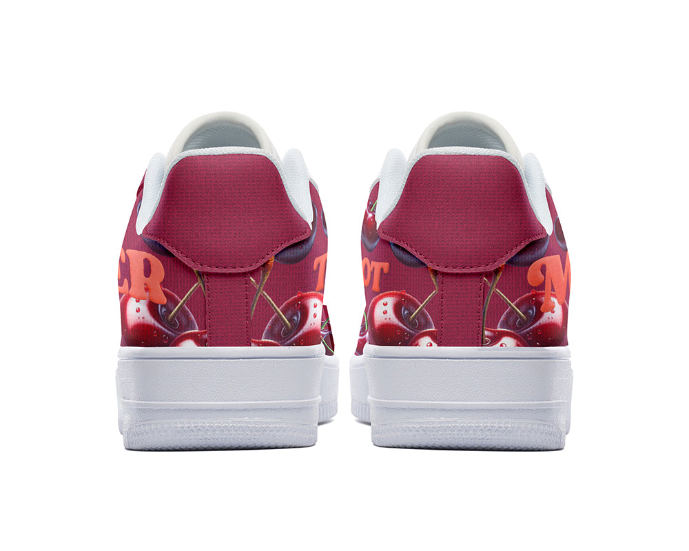 RED CHERRY SNEAKERS – THANKS A LOT, MOM